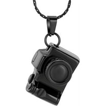 Camera Cremation Urn Necklace Camera Cremation Jewelry for Ashes Stainless Steel Memorial Pendant for Loved Ones Stainless Steel Mini Camera Urn Pendant