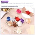 thumbnail image 4 of Uxcell 2Pcs Corsage de muñeca de flor artificial con pulseras de perlas falsas para boda, fiesta de graduación, aniversario, púrpura oscuro, 4 of 6