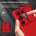 thumbnail image 4 of Decase for Samsung Galaxy S25 Ultra Case with Slide Cover, Silicone TPU Bumper Tough PC Cover with Kickstand, Military Shockproof Protective Phone Case for Samsung S25 Ultra,Red, 4 of 10