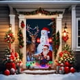 thumbnail image 2 of Christmas Door Cover Tapestry - 71*35in Festive Hanging Decor for Parties & Homes, Durable Material, Easy to Hang, Enhances Holiday Door Decor & Party Atmosphere, K, 2 of 9