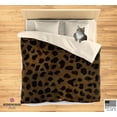 thumbnail image 2 of Funda Nórdica Estampado Leopardo Marrón, Animal Print Funda Nórdica Microfibra Suave-Made, 2 of 9