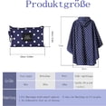 thumbnail image 2 of Transpirable, ligero e impermeable: ideal para andar en bicicleta, hacer senderismo y viajar. Úselo como manta de picnic o toldo. Puntos azules, talla única. Poncho de lluvia unisex, 2 of 6