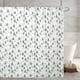 thumbnail image 2 of Cortina de ducha estampada con estilo navideño para baño, impermeable y elegante, de estilo europeo y americano, con ganchos., 2 of 7