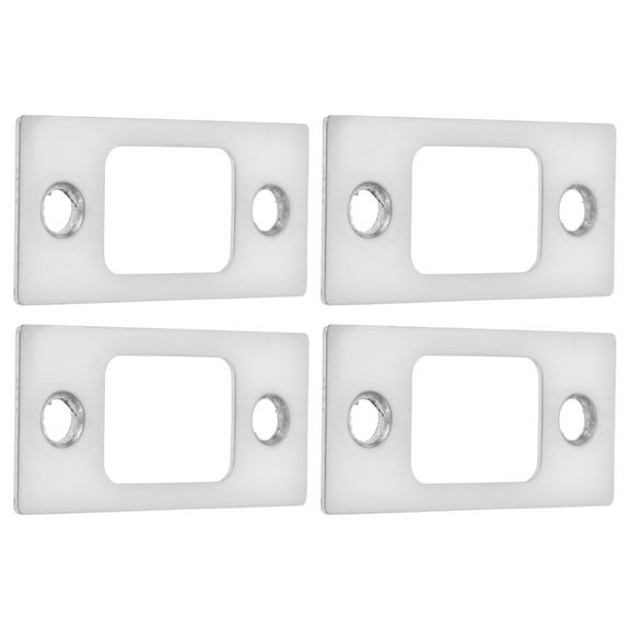 4pcs Door Latch Strike Plates Door Hole Cover Plates Stainless Steel Door Reinforcement Kit