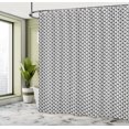 thumbnail image 5 of Ambesonne Grey Chevron Shower Curtain, Triangles Dimensional, 69"Wx84"L, Pearl Charcoal Grey, 5 of 5