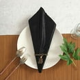 thumbnail image 4 of BalsaCircle 50 Pieces 20" x 20" Black Premium Velvet Napkins Home, 4 of 7