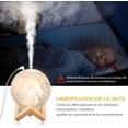 thumbnail image 3 of Difusor de aromaterapia humidificador, lámpara de escritorio de luna LED con función de humidificación de niebla fría, 3 of 4