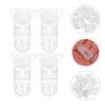 thumbnail image 3 of 25 uds. Clips de plástico transparente para chupete de bebé en forma de T, Clips para insignia, soportes para hacer correas de Clips transparentes, 3 of 7