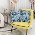 thumbnail image 6 of Chinoiserie Pillow Covers 18x18 Inch Pack of 2 Blue and White Throw Pillow Covers Modern Outdoor Floral Pillowcase Square Linen Cushion Cover for Bedroom Sofa Couch Home Decor, 6 of 6