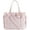 Pink, variant on Lightweight Crush Bow Tote Bag For Women, Puffy Quilted Shoulder Bag,Stylish Handbag for Work, Travel, Beach, Shopping