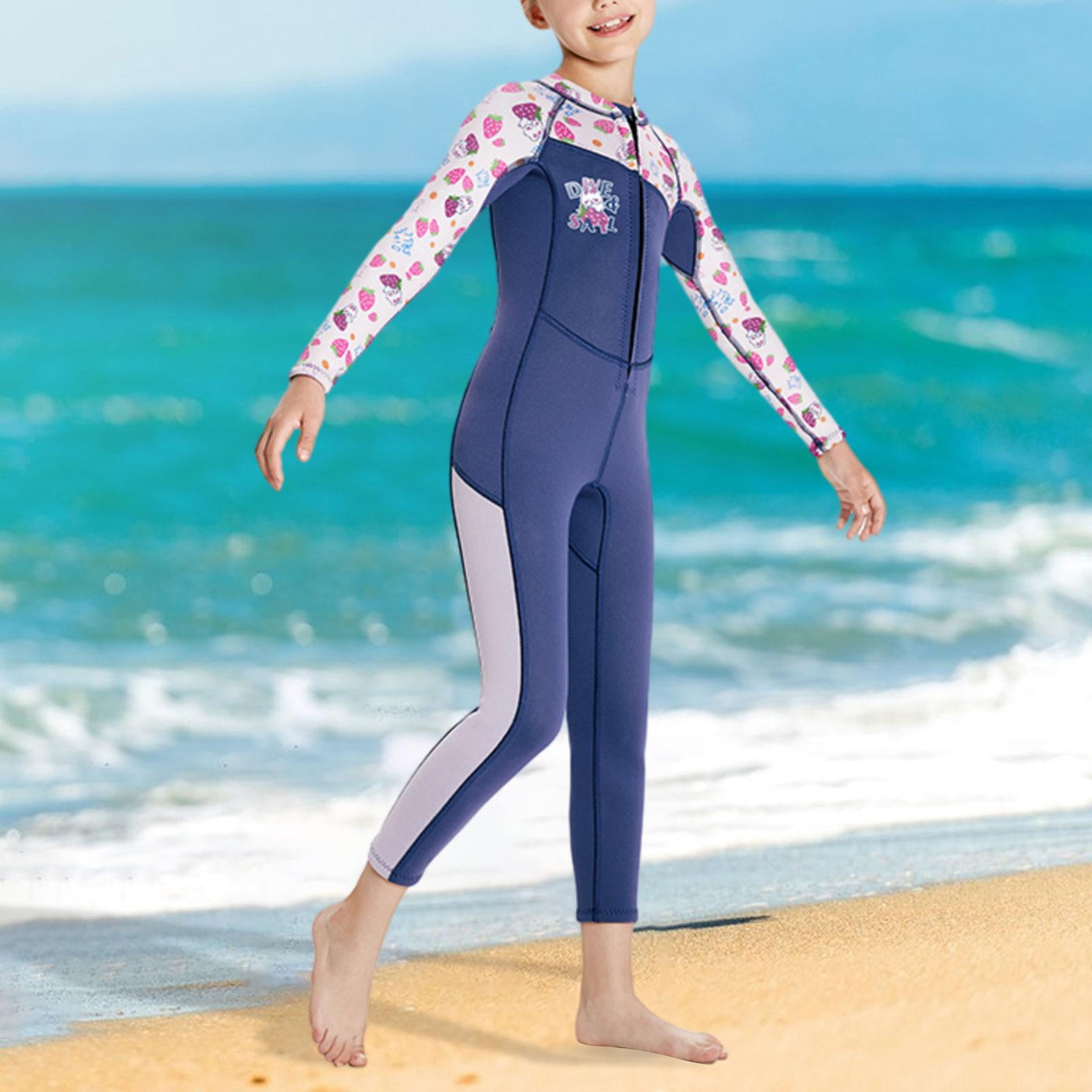Baoblaze Kids Wetsuit 2mm Neoprene Child Wet Suit for Cold Water Sports Sailing Kayak Dark