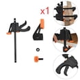 thumbnail image 3 of Barra De Carpintería Ajustable De 4 Pulgadas F-Clamp Kit De Carpintería Rápido Herramienta De Carpintero De Sujeción De Madera Scienceny TO005265-01, 3 of 6
