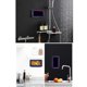 thumbnail image 2 of Soporte giratorio para teléfono de ducha, resistente al agua, sin perforaciones, antivaho, montado en la pared, caja con soporte para teléfono móvil con pantalla táctil para baño, 2 of 6