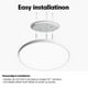 thumbnail image 2 of 12 Inch LED Flush Mount Ceiling Light Fixture 24W Flat Modern Round Lighting Fixture for Kitchens,Stairwells, Bedrooms A, 2 of 5