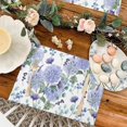 thumbnail image 5 of Placemat Spring Watercolor Flowers Hydrangea Dining Table Tableware Mats Kitchen Dish Mat Pad 4/6pcs Table Mat Home ration, 5 of 7
