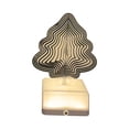 thumbnail image 4 of Lámpara de noche LED 3D con adornos geométricos, lámpara de escritorio giratoria única con carga USB árbol de Navidad, 4 of 9