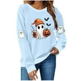 thumbnail image 2 of Heisall Womens Sweatshirts Fall Winter 2025 Halloween Print Long Sleeve Round Neck Loose Casual Fashion Stylish Sweatshirts, 2 of 4