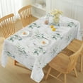 thumbnail image 3 of Summer Tablecloth 60" x 102" Rectangle, Eucalyptus Leaves Table Cloths Spill-Proof Stain Resistant Wrinkle Free Table Cover for Dining, Party, Picnic, 3 of 7