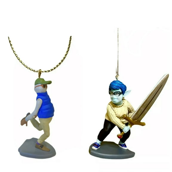 Lauren & Wilden Lightfoot 2pc Ornament Onward Figure Pvc Mom Dad Figurine 3” New