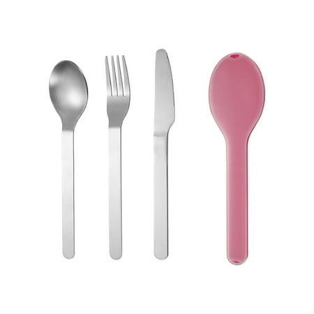 

Fjofpr Hot kitchen Stainless Steel Knife Fork And Spoon Portable Tableware Set