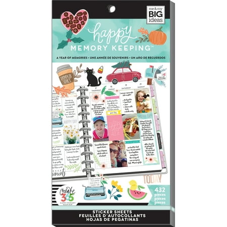 Memory Scrapbook Stickers - Happy Memory Keeping Sticker Value Pack-A Year Of Memories, 432/Pkg