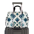 thumbnail image 2 of FORMRS 16" Laptop Bag Carrying Sleeve Case with Handle Travel Shoulder Briefcase, Green Geometric Pattern, 2 of 8