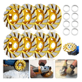 thumbnail image 3 of 8 Piezas Diamante Concreto Molienda Rueda, 12 Segmento Concreto plata Malubero, Amarillo, 3 of 5