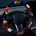 thumbnail image 2 of Football 14.5 Inch Printing PVC Leather Car Wheel Cover Steering Wheel Covers Auto Accessories, 2 of 6
