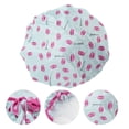 thumbnail image 3 of Unique Bargains Women's Sunflower Bath Cap 1 Pc Gray, Rose Red, 3 of 3