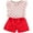 White, variant on Girls Short Sets Size 10-12 Summer New Girls Fashion Chiffon Suit Floral Polka Dot Suit Flying Sleeve Chiffon White Pants Suit Girls Summer Shirts Cute Summer Outfits for Girls 10-12 (H,100)