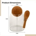 thumbnail image 4 of 3-Piece Glass Storage Jar Set with Cork Lids & Spoons, 500ml Clear Canisters for Pantry, Kitchen, Spices, Coffee, Tea, Flour, Sugar, Airtight Containers, 4 of 5