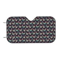 thumbnail image 6 of Lsque Bohemian Chicken Car Windshield Sun Shade | Accordion Folding Style Auto Shade for Car Truck SUV Van | Blocks UV Rays Sun Visor Protector | Medium, 6 of 7