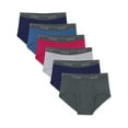 thumbnail image 2 of Fruit of the Loom Men's Cotton Mid-Rise Fashion Briefs 3-Pack, Assorted, Small, 2 of 5