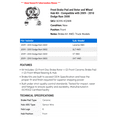 thumbnail image 2 of Front Brake Pad and Rotor and Wheel Hub Kit - Compatible with 2009 - 2010 Dodge Ram 3500, 2 of 2