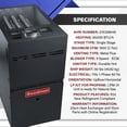 thumbnail image 3 of Goodman 80% 60000 BTU Single Stage Gas Furnace - 14" Width Upflow/Horizontal | 1200 CFM, R32, 9-Speed, HVAC Low-NOx Heater, 3 of 8