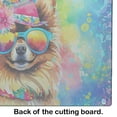 thumbnail image 3 of Pomeranian Hippie Dawg Glass Cutting Board Large 12 in x 15 in, 3 of 5