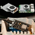 thumbnail image 6 of Yibooy For Raspberry Pi 5 Active Cooler with Adjustable Speed Cooling Fan (Silver), 6 of 8
