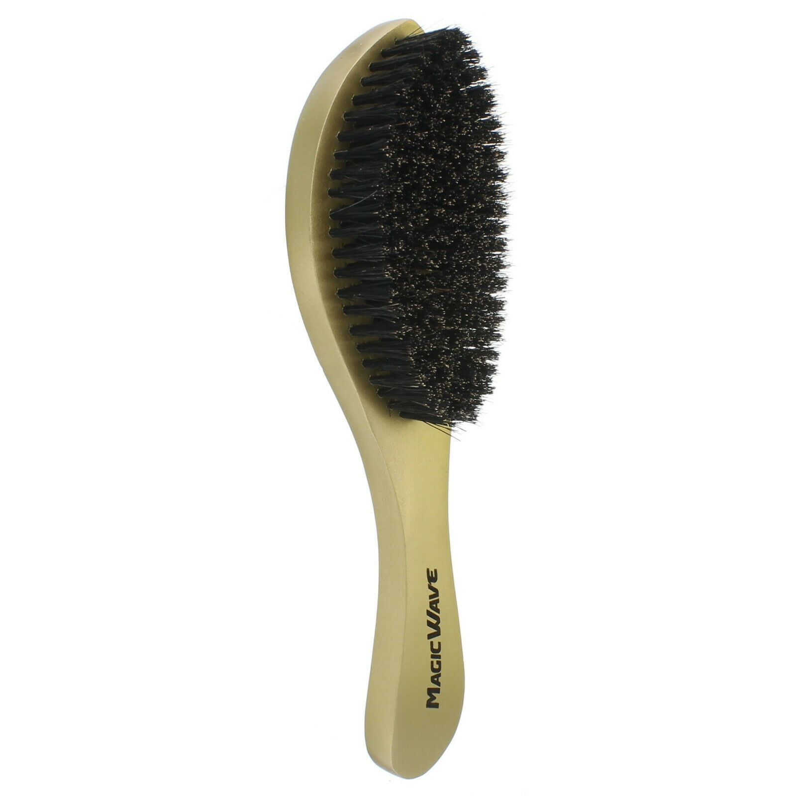 Curved SOFT Boar Bristles Wave Brush with Wooden Handle WBR001AS