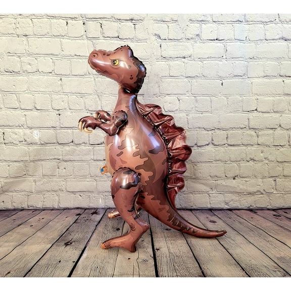 Dinosaur Balloon JUMBO Mylar Walking Foil Balloons - Dark Purple