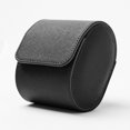 thumbnail image 1 of (negro) Estuche de almacenamiento de relojes premium con broches Estuche de viaje portátil para llevar Estuche para un solo reloj Estuche para relojes Bolsa de almacenamiento negra, 1 of 5