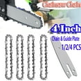thumbnail image 3 of Landgoo 4 Inch Chainsaw Guide 1/4 Pitch 0.043"Gauge 28 DRIVE LINKS for Mini Electric Chainsaw Tools, 3 of 7
