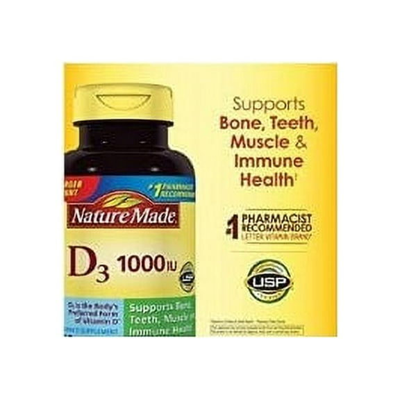 Nature Made Vitamin D3 1000 IU, 650 Ct
