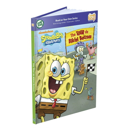 Tag Activity Storybook Spongebob Squarepants: The Tour De Bikini Bottom, Use your Tag Reader to bring this story about SpongeBob and Patrick to life as they help.., By LeapFrog Ship from US