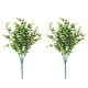 thumbnail image 2 of Inteprter 2 piezas de eucalipto artificial simulación de plástico aspecto vívido plantas de follaje boda jardín fiesta balcón Decoración, 2 of 6