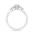 thumbnail image 2 of Rosec Jewels Certified Lab Grown Diamond 3 Stone Engagement Ring - 1 Carat Marquise Diamond Ring - EF-VS Grade - with Jewelry Box, 10K White Gold, US 4.50, 2 of 8