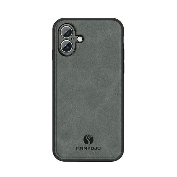 Allytechgroup Compatible with iPhone 16 Plus Case, PU Leather Shockproof Full Body Protective Cover Phone Cases for iPhone 16 Plus, Gray