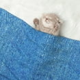 thumbnail image 7 of Pet Blanket Denim Blue Soft Warm Sofa Car Bed Protector Washable for Puppy Large Dogs Cats, 7 of 7