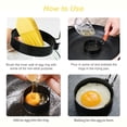 thumbnail image 2 of Juego de 4 anillos de huevo para muffins de huevo, moldes redondos para huevos para freír, molde moldeador de pan con anillo de huevo profundo para panqueques para dar forma a huevos de coci, 2 of 5