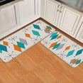 thumbnail image 3 of Kitchen Mat Set 2 Pieces Mid-Century Modern Diamond Pattern Kitchen Rugs Panel Non-Slip Door Mat Durable Retro Prismatic Kitchen Runner Rug Decor Carpet Kitchen Rugs and Mats Washable Floor Mats, 3 of 6