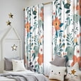 thumbnail image 5 of Blackout Kids Curtains,Pioneer Flower Floral Print Pattern Childrens Insulated Curtains Set Of 2,Bedroom Essentials,Toddler Room Decor 52"x84", 5 of 5